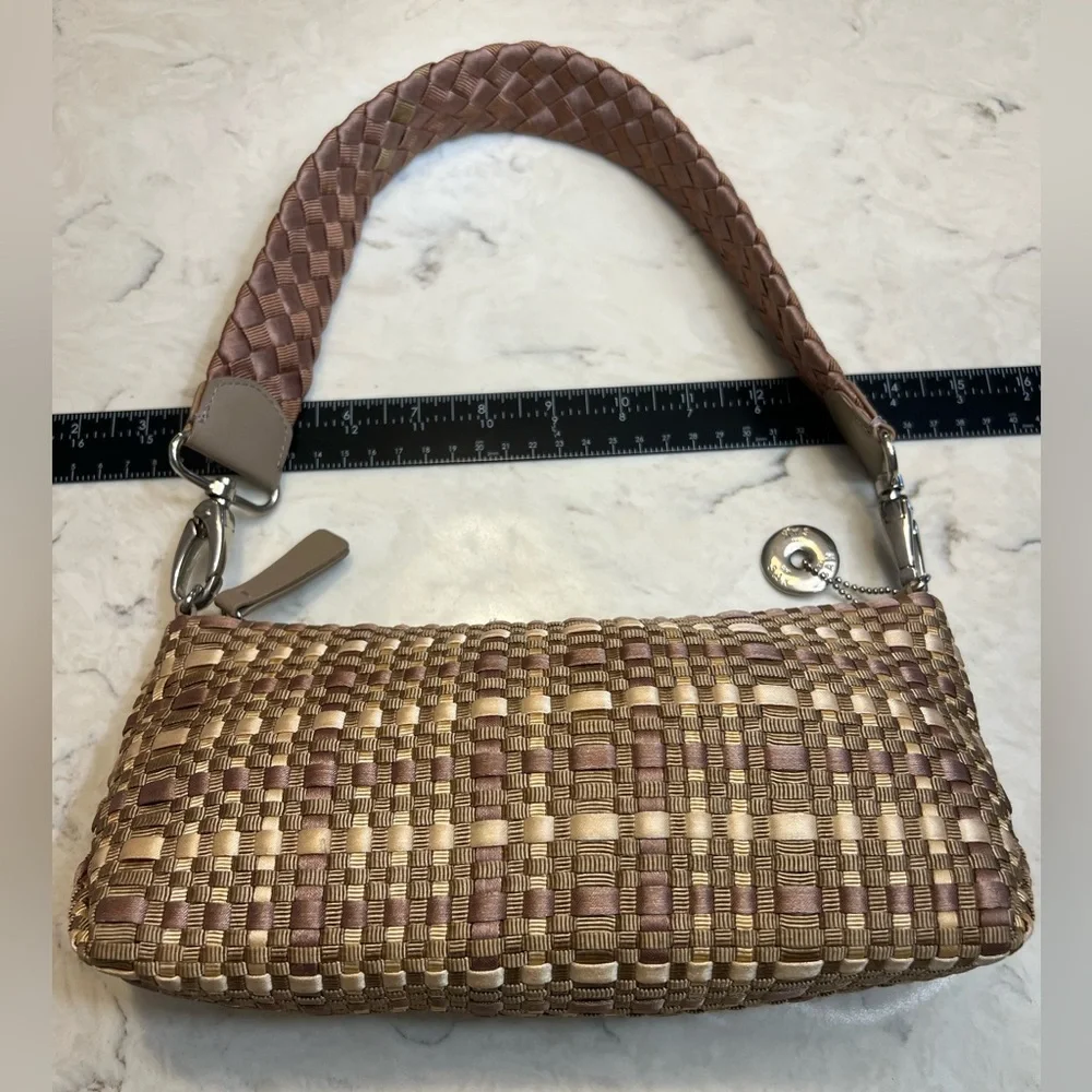 The Sak Woven‎ Classic Y2K Brown and Cream Shoulder Bag